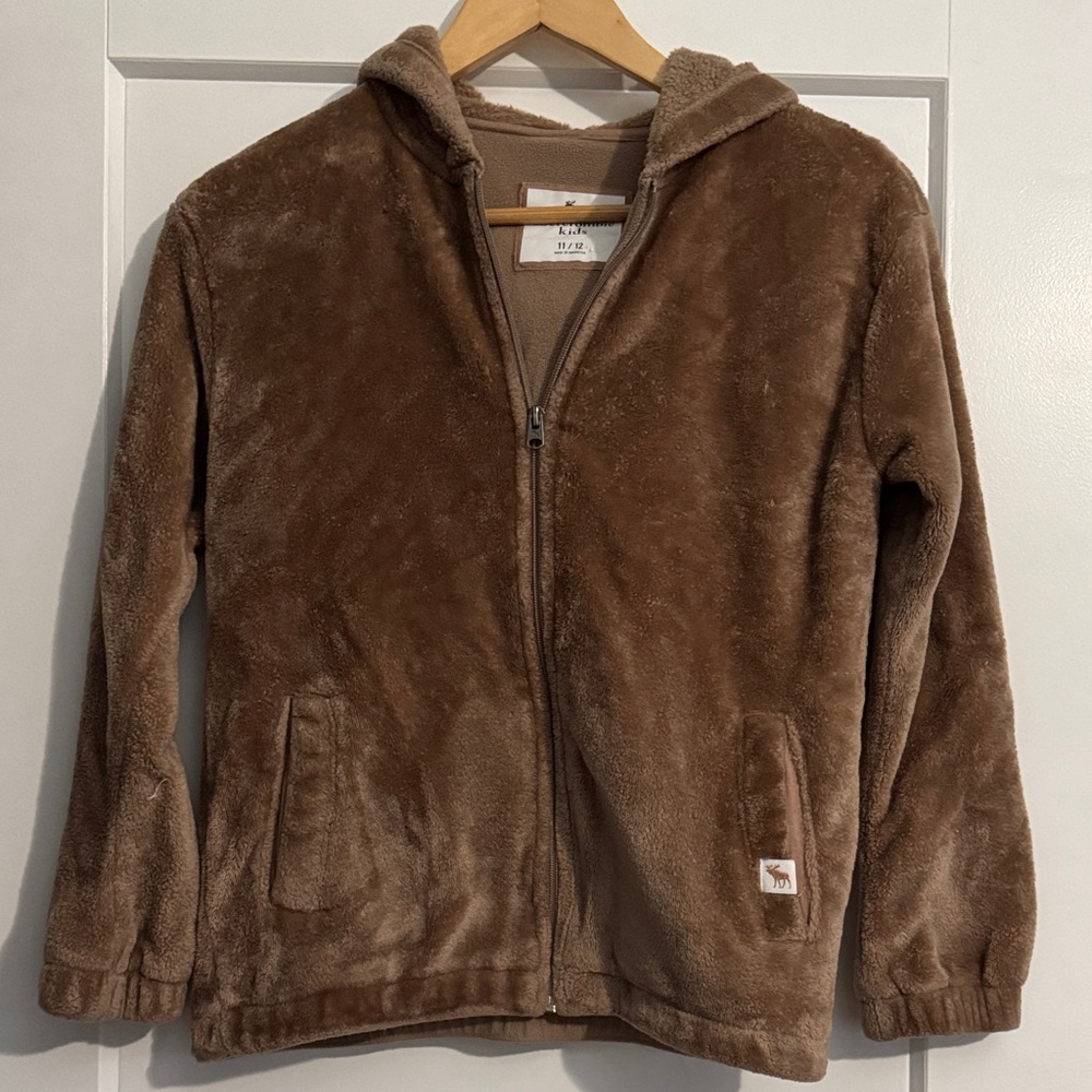 Abercrombie Kids Girls Hooded Zip Up Fleece
